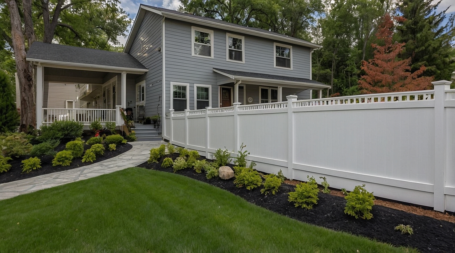 Home with increased front curb appeal