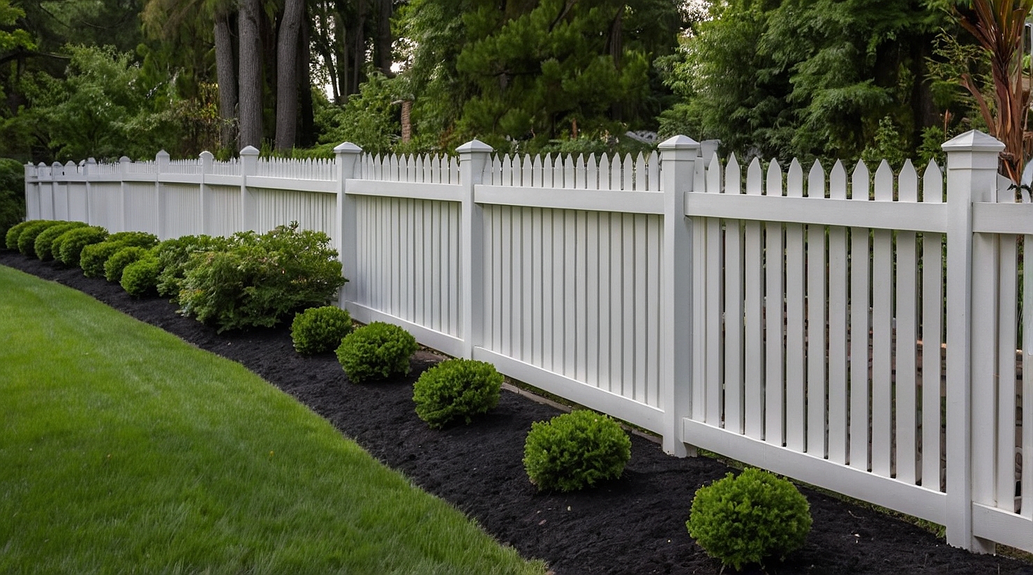 Professional fence installation crew working on a rural Michigan property